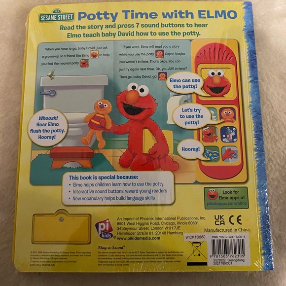 Sesame Street Potty Time with Elmo Sound Book - (Board Book) - Picture 4 of 5